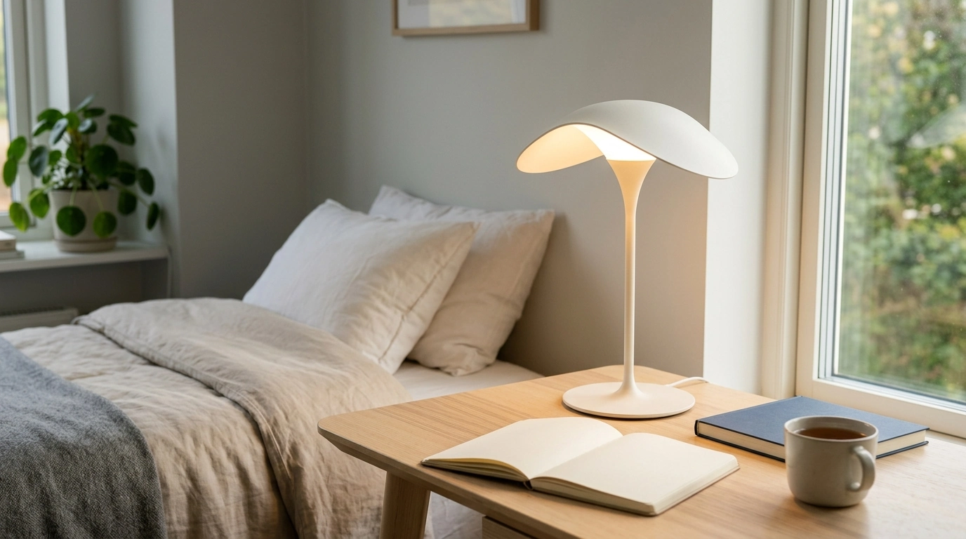 Modern Flower LED Desk Lamp for Bedside & Study
