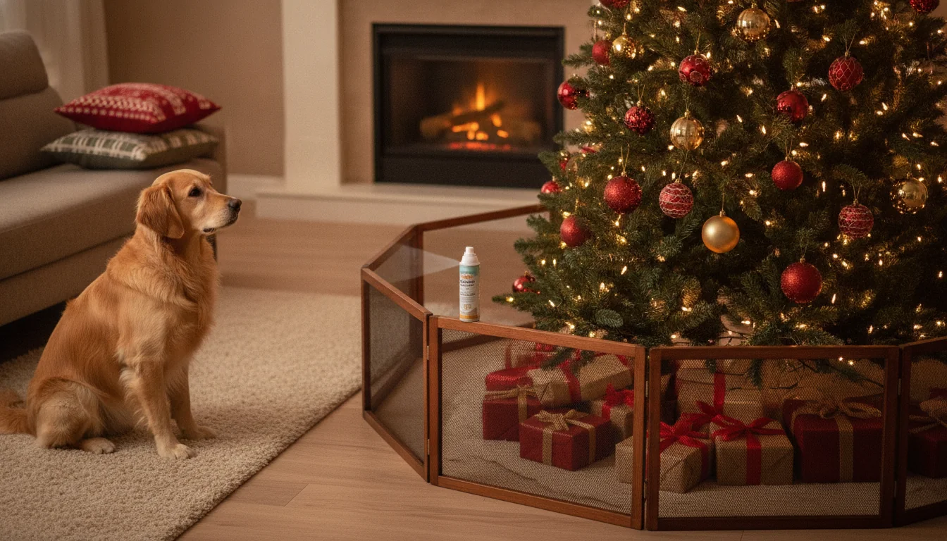 Keep Dogs Away From Christmas Trees: Safe Tips